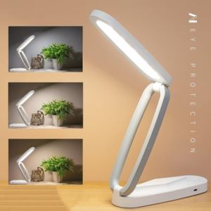 Fulminare Plastic Led Desk Lamp Dimmable Table Reading With Usb Charging Port 3 Colour Mode Study