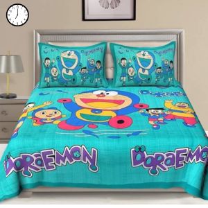 Cotton King Cartoon Flat Bedsheet