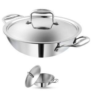 Triply Stainless Steel Kadai