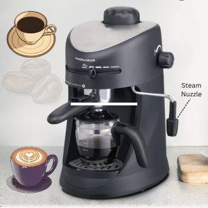 Coffee & tea making machine with Nuzzle