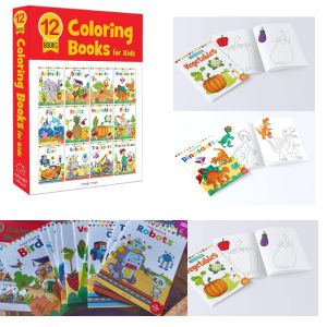 Coloring book for kids to learn color recognition