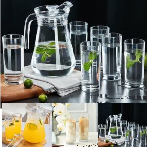 Glass and Jug Set for Dining Table