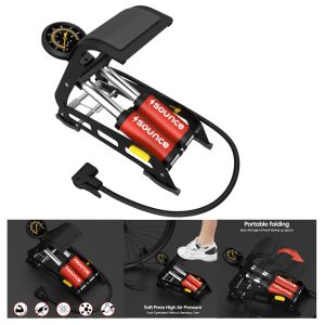 Manual pump for inflating tyres